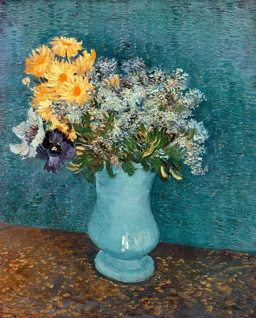  288-Vincent van Gogh-Vaso di fiori, 1887 